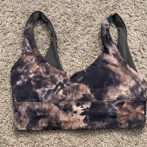 Tie-Dye Sports Bra - Black & Brown